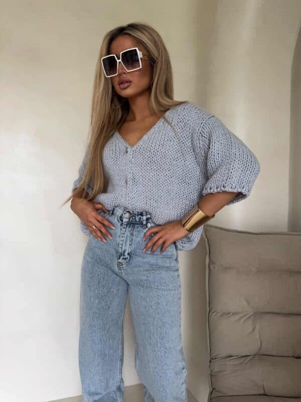 Kardigan ROYAL - chłodny błękit Kardigan ROYAL - chłodny błękit