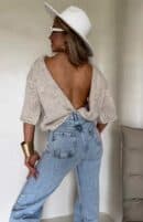 Kardigan ROYAL - chłodny beż