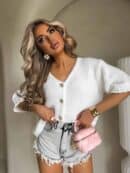 Kardigan ROYAL - ecru