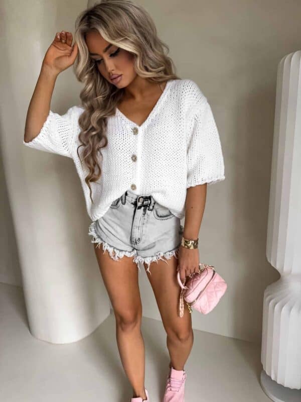 Kardigan ROYAL - ecru