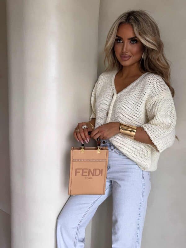 Kardigan ROYAL - ecru