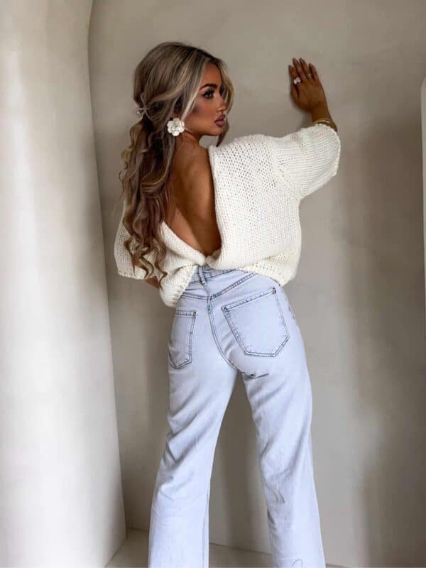 Kardigan ROYAL - ecru