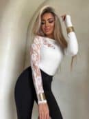 Bluzka SUZI koronka – ecru Bluzka SUZI koronka – ecru