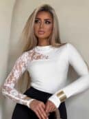 Bluzka SUZI koronka – ecru Bluzka SUZI koronka – ecru