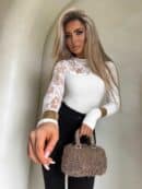 Bluzka SUZI koronka – ecru Bluzka SUZI koronka – ecru
