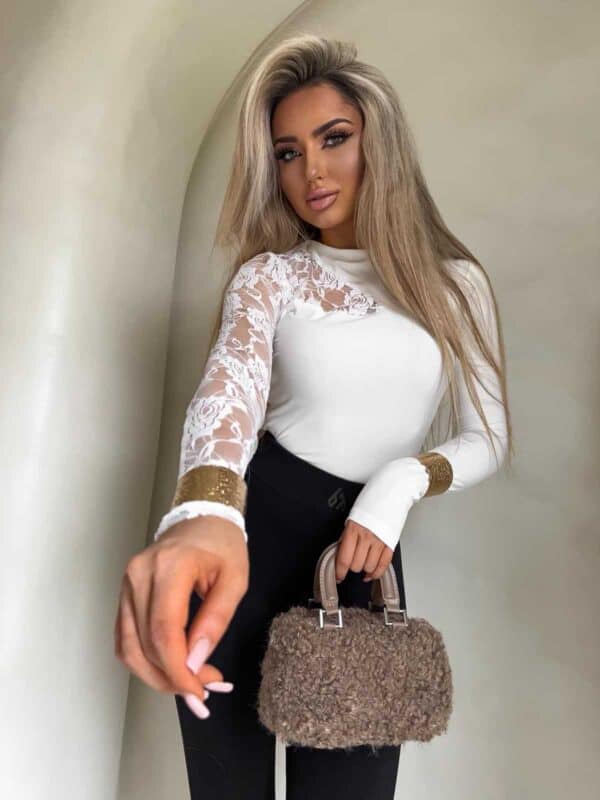 Bluzka SUZI koronka – ecru Bluzka SUZI koronka – ecru