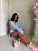 Sweter WOOD – niebieski