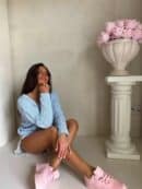 Sweter WOOD – niebieski