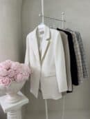 Marynarka LONG krata – beżowa Marynarka LONG krata – beżowa