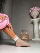 Skarpetki GUESSY – beżowe