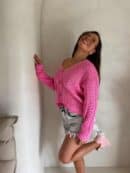 Sweter WOOD – ciemny róż