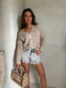 Sweter WOOD – beżowy