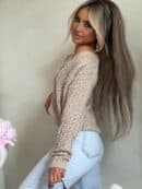 Sweter WOOD – beżowy