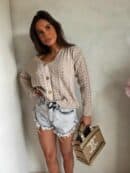 Sweter WOOD – beżowy