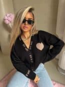 Kardigan SERCA - czarny Kardigan SERCA - czarny