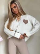 Kardigan SERCA - ecru Kardigan SERCA - ecru