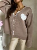 Kardigan SERCA - beżowy Kardigan SERCA - beżowy