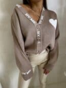 Kardigan SERCA - beżowy Kardigan SERCA - beżowy