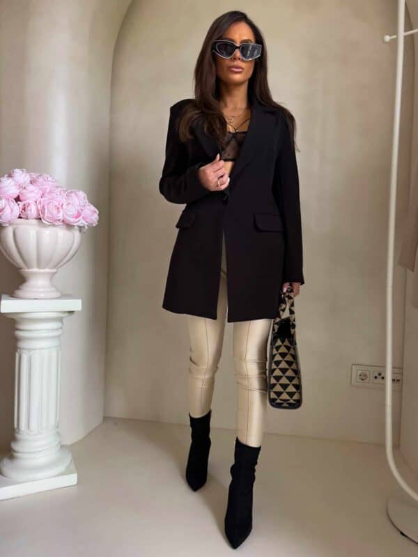 Marynarka LONG – czarna Marynarka LONG – czarna