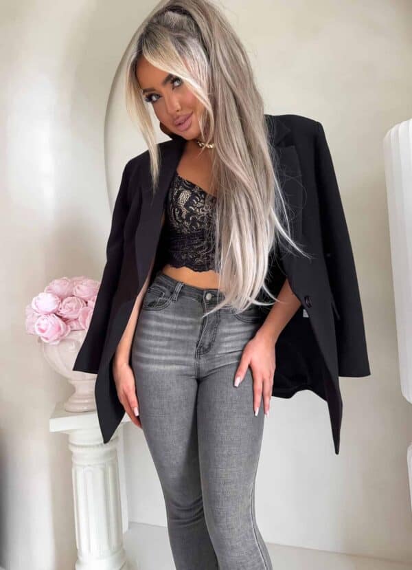 Marynarka LONG – czarna Marynarka LONG – czarna