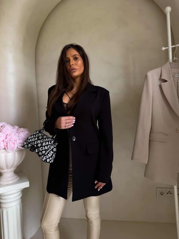 Marynarka LONG – czarna Marynarka LONG – czarna