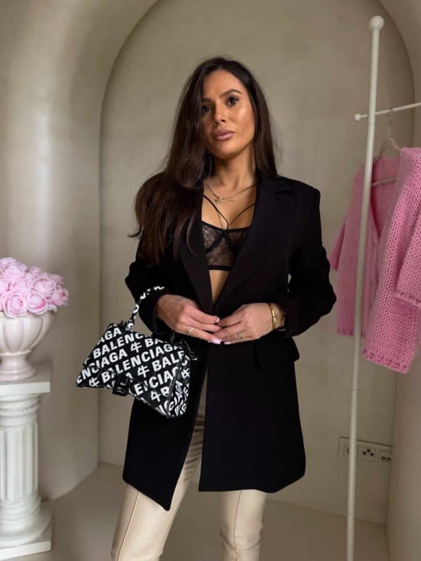 Marynarka LONG – czarna Marynarka LONG – czarna