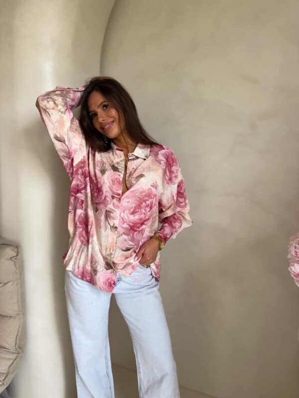 Koszula OVER SPRING - jasny róż Koszula OVER SPRING - jasny róż