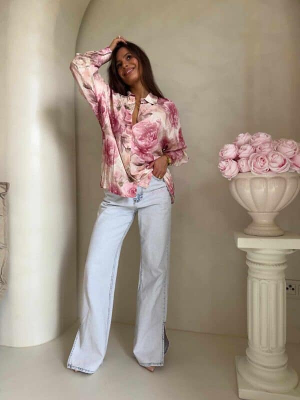 Koszula OVER SPRING - jasny róż Koszula OVER SPRING - jasny róż