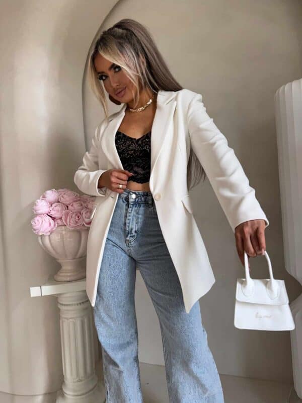 Marynarka LONG – ecru Marynarka LONG – ecru