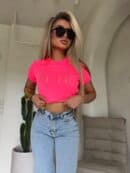 T-shirt CORI - neon róż
