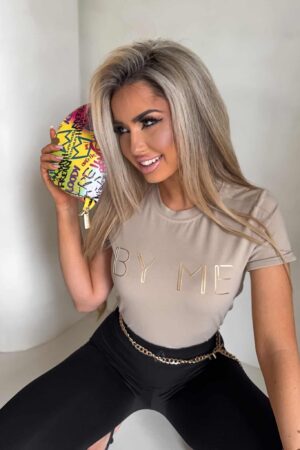 T-shirt CORI - beżowy