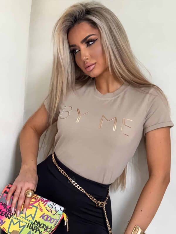 T-shirt CORI - beżowy