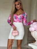 Bluzka VENEZIA print rose - fuksja Bluzka VENEZIA print rose - fuksja