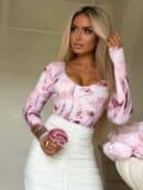 Bluzka VENEZIA print - pastel