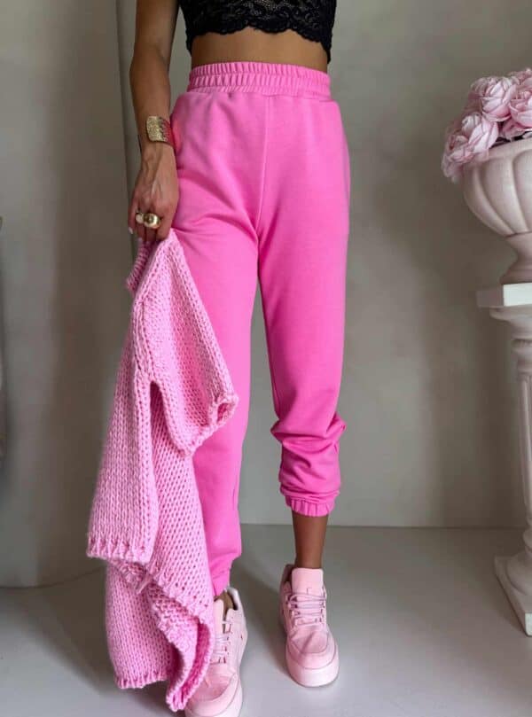 Spodnie dresowe CLASSIC - mocny róż