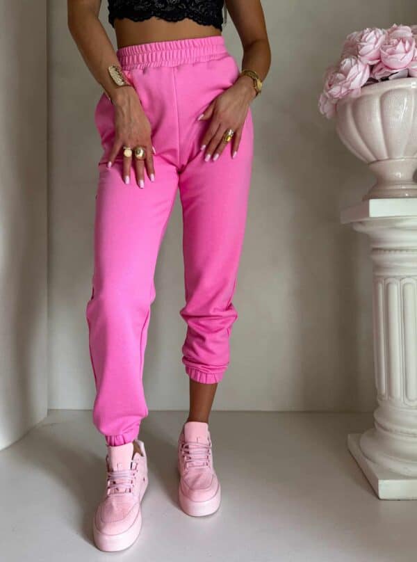 Spodnie dresowe CLASSIC - mocny róż