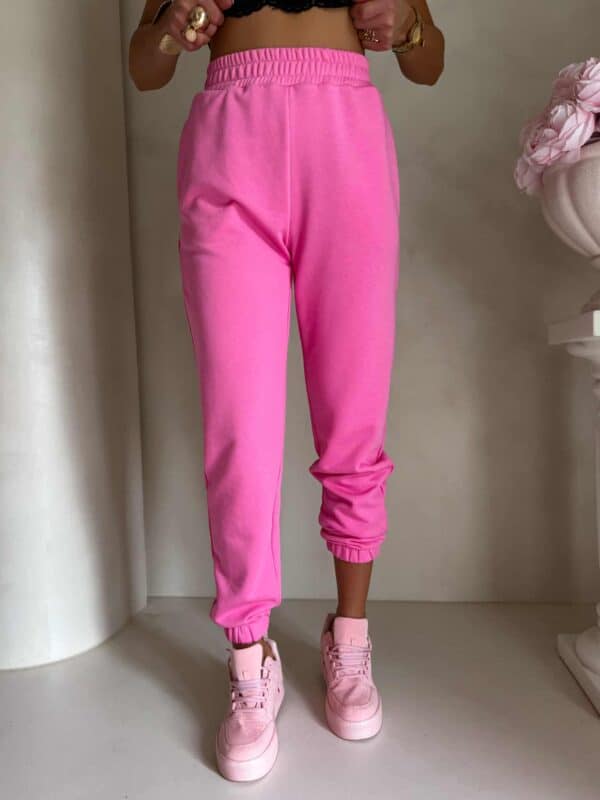 Spodnie dresowe CLASSIC - mocny róż
