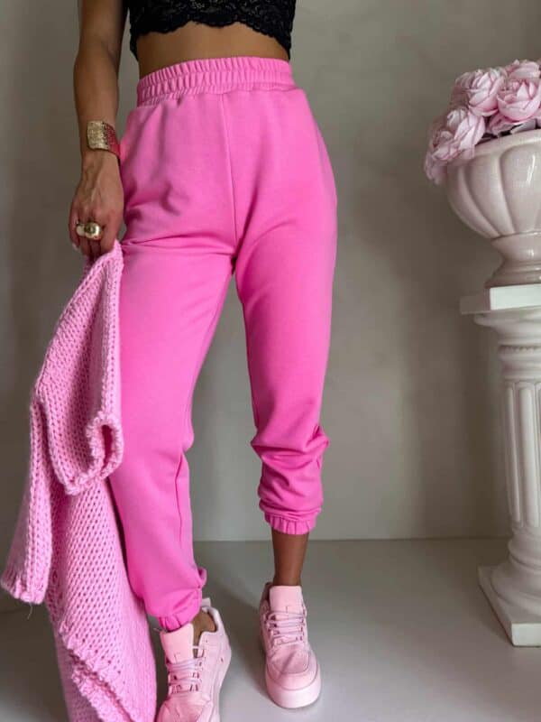 Spodnie dresowe CLASSIC - mocny róż