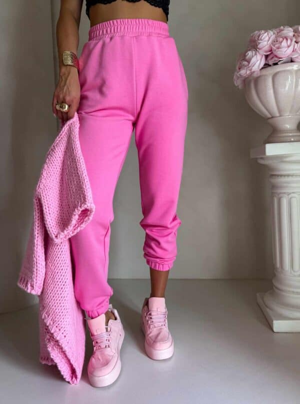 Spodnie dresowe CLASSIC - mocny róż