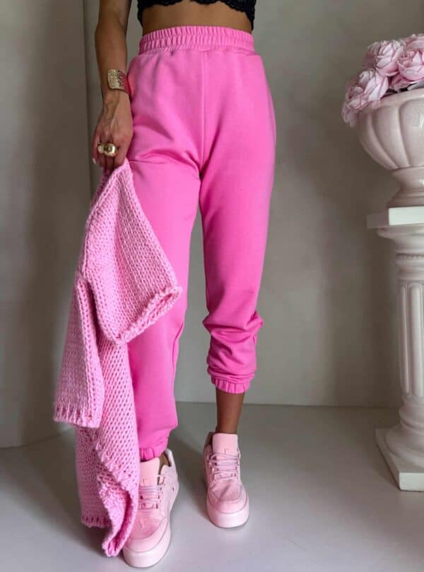 Spodnie dresowe CLASSIC - mocny róż