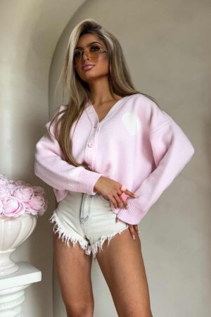 Kardigan SERCA - jasny róż