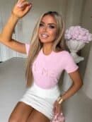 T-shirt CORI - jasny róż