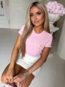 T-shirt CORI - jasny róż