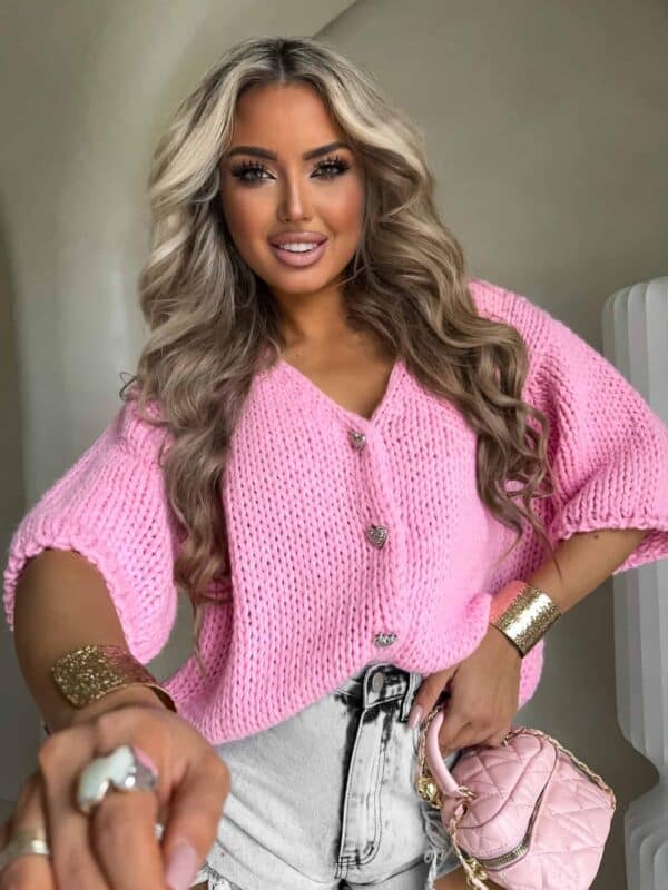 Kardigan ROYAL - różowy