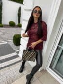 Bluzka MARMARIS II koronka new - bordowa