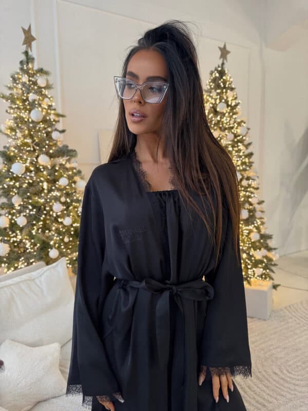 Szlafrok PEARL czarny Szlafrok PEARL czarny