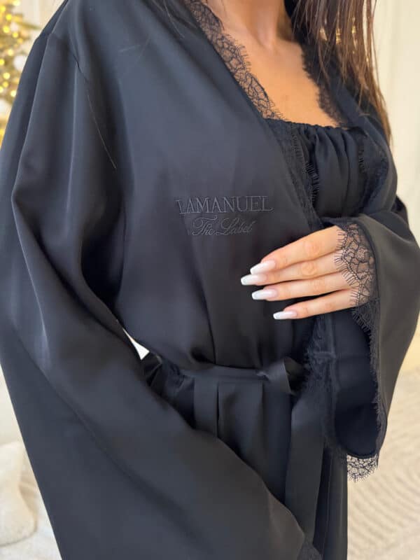 Szlafrok PEARL czarny Szlafrok PEARL czarny