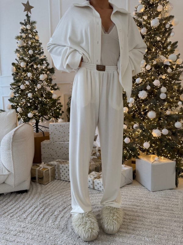 Spodnie LOOSE ecru Spodnie LOOSE ecru