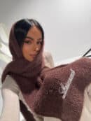 Szalik SNOWY czekolada