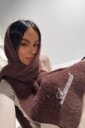 Szalik SNOWY czekolada